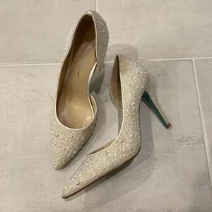 Betsy Johnson Hazil pearl pump heels